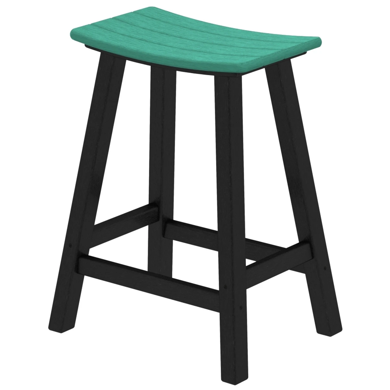 POLYWOOD® Contempo 24" Saddle Bar Stool 1 POLYWOOD® Contempo 24" Saddle Bar Stool