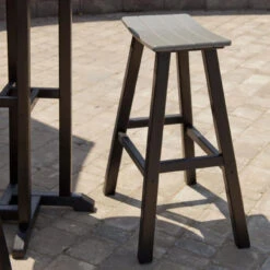 POLYWOOD® Contempo 30" Saddle Bar Stool