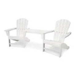 POLYWOOD® Palm Coast Adirondack Tete-a-Tete Set-Currently Unavailable