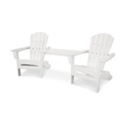 POLYWOOD® Palm Coast Folding Adirondack Tete-a-Tete Set-Currently Unavailable