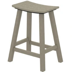 POLYWOOD® Traditional 24" Saddle Bar Stool-Currently Unavailable