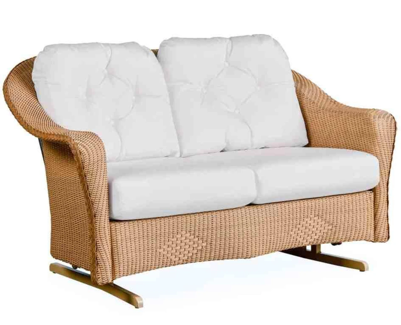 Lloyd Flanders Loom Reflections Loveseat Glider 1 Lloyd Flanders Loom Reflections Loveseat Glider