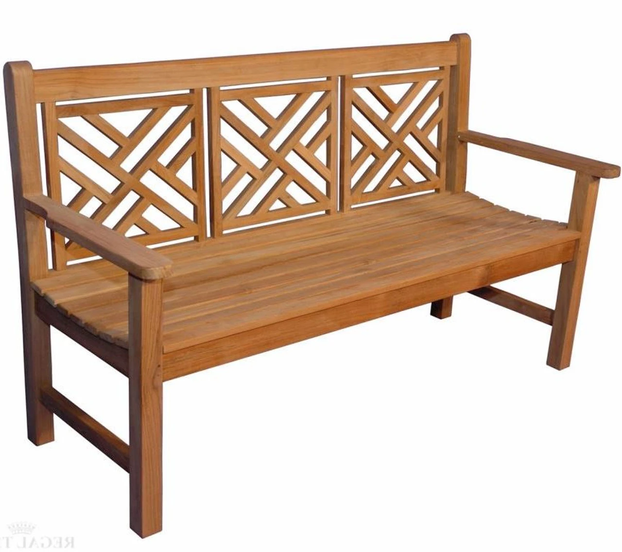 Regal Teak Chippendale Garden Bench 1 Regal Teak Chippendale Garden Bench