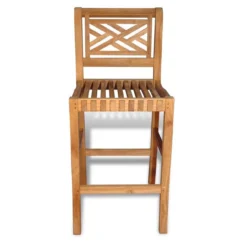 Regal Teak Chippendale Bar Chair -Patio Furniture Store regal teak chippendale bar chair 26 81216.1646962292