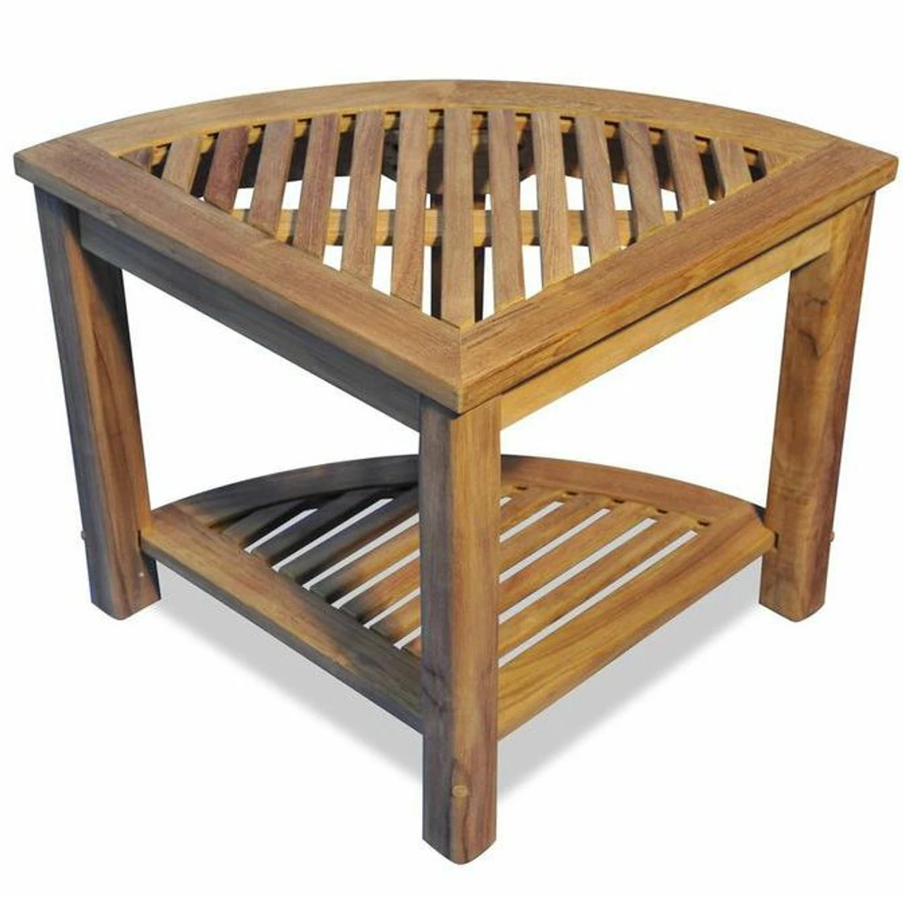 Regal Teak 19" Corner Table 2 Regal Teak 19" Corner Table - Image 2