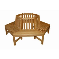 Regal Teak 34" Dia Tree Bench - 6 Pieces