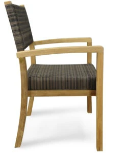 Regal Teak Wicker Stacking Dining Arm Chair - Set/4 - Not Currently Available