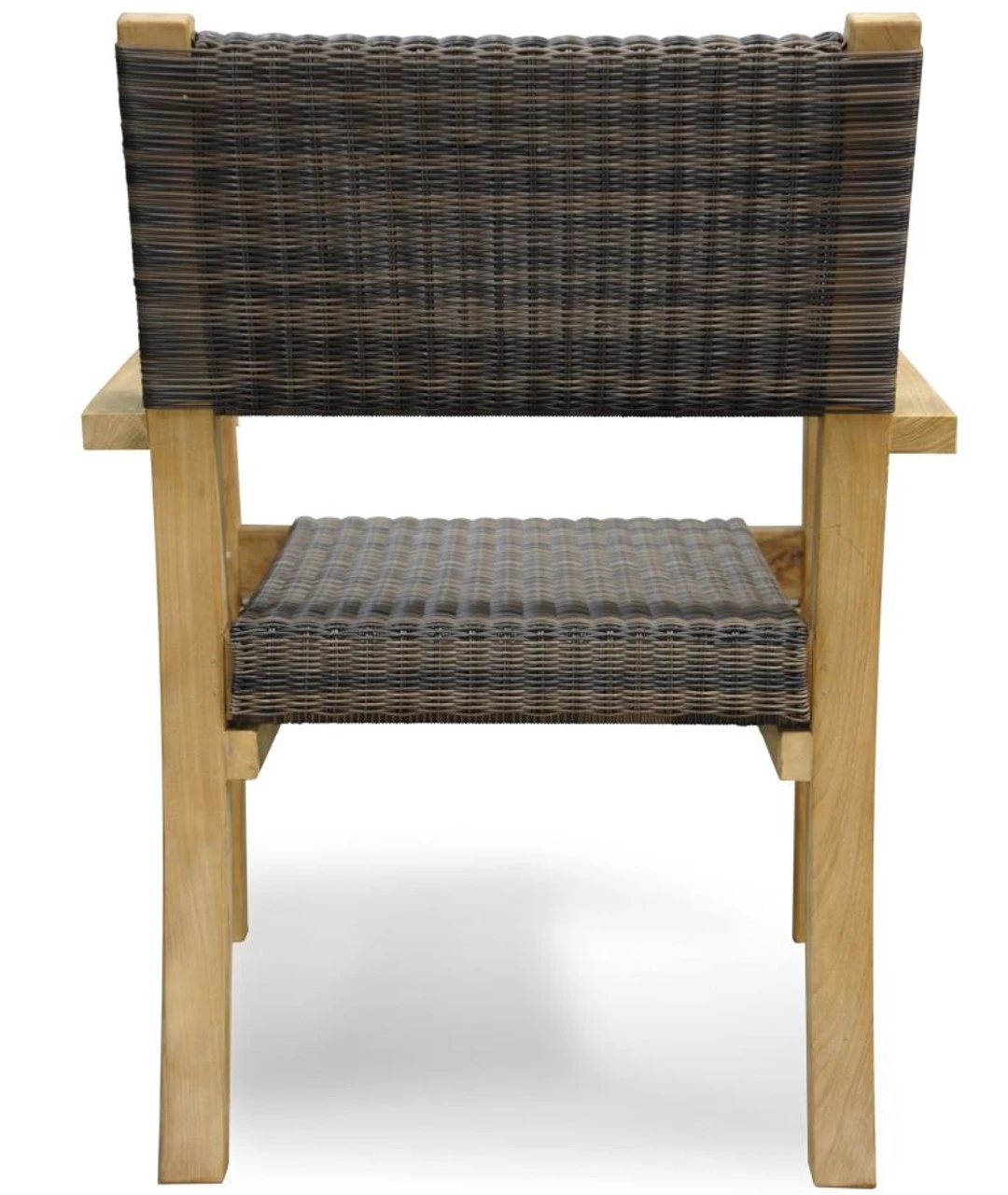 Regal Teak Wicker Stacking Dining Arm Chair - Set/4 - Not Currently Available 5 Regal Teak Wicker Stacking Dining Arm Chair - Set/4 - Not Currently Available - Image 5