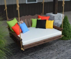 Royal English Cedar Garden Swing Bed (4', 5' Or 6') -Patio Furniture Store royal cedar english garden swing bed 4 5 or 6 46 89443.1681136319
