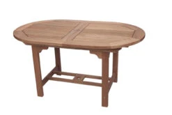 Royal Teak 60" - 78" Oval Family Expansion Table Dining Set With 6 SailMate Chairs