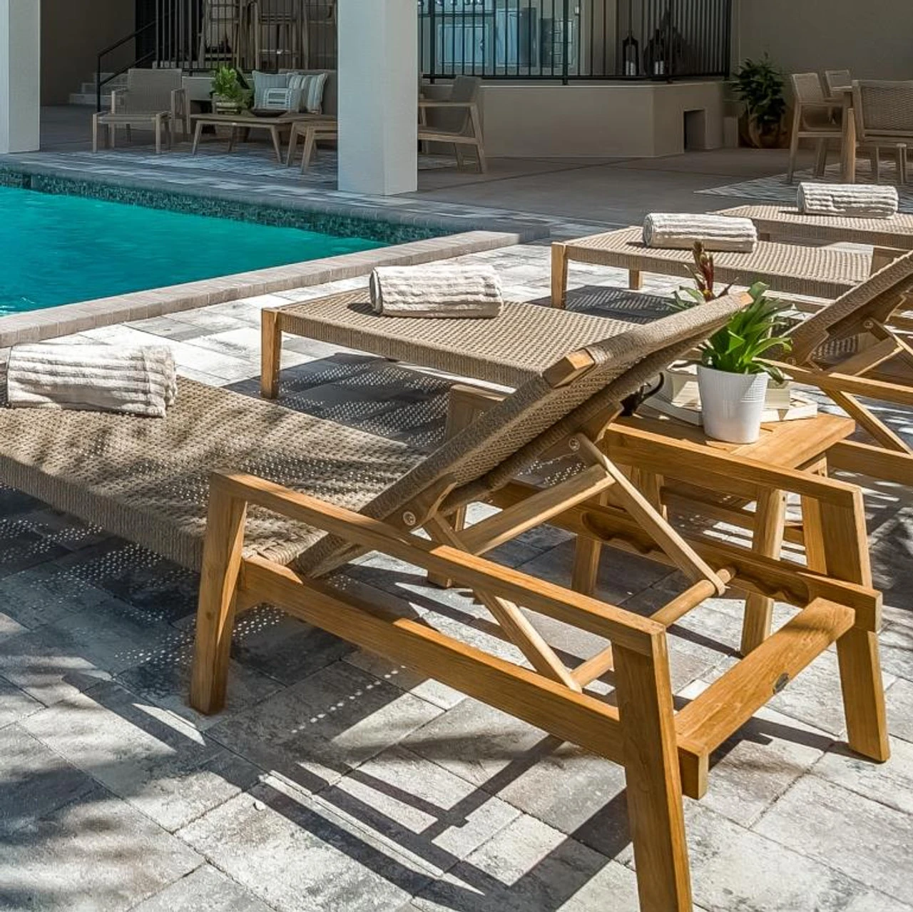 Royal Teak Admiral Chaise Lounge Chair - Charcoal Is Available - Sand Available In Aug 2 Royal Teak Admiral Chaise Lounge Chair - Charcoal Is Available - Sand Available In Aug - Image 2