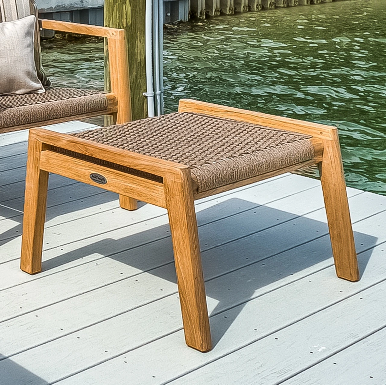 Royal Teak Admiral Ottoman 1 Royal Teak Admiral Ottoman