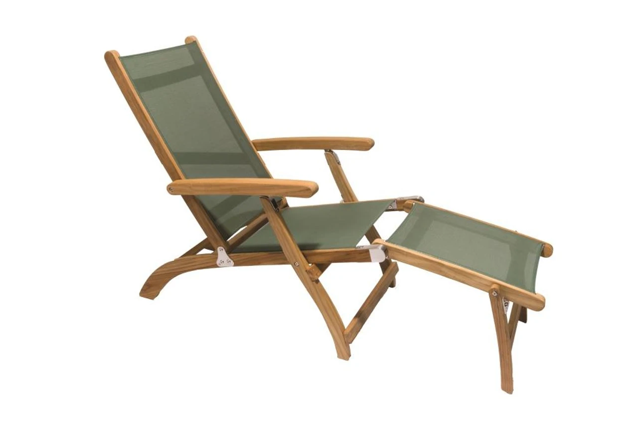 Royal Teak American Sling Steamer Chaise Lounge Set 3 Royal Teak American Sling Steamer Chaise Lounge Set - Image 3