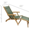 Royal Teak American Sling Steamer Chaise Lounge Set