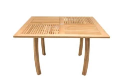 Royal Teak Dining Set With 50" Square Dolphin Table And 4 Florida Chairs