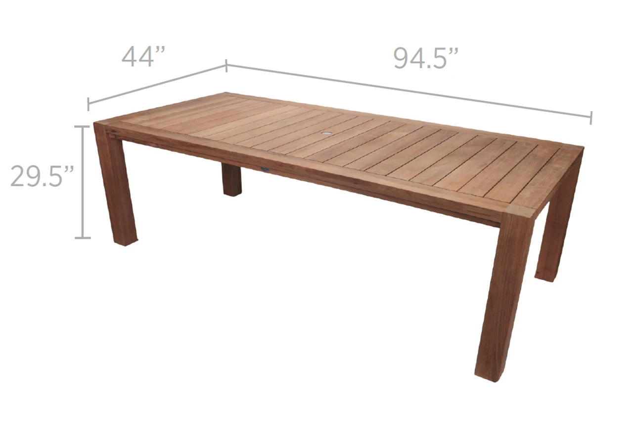 Royal Teak Dining Set With 96" Comfort Table And 10 Sail Mate - Available To Ship In Early July 4 Royal Teak Dining Set With 96" Comfort Table And 10 Sail Mate - Available To Ship In Early July - Image 4