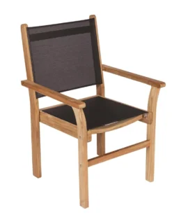 Royal Teak Dining Set With 96" Comfort Table And 6 Captiva Sling Chairs - Available To Ship In Early July -Patio Furniture Store royal teak dining set with 96 comfort table and 6 captiva sling chairs 61 97779.1646962878