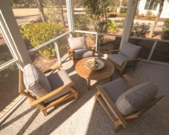 Royal Teak Miami 5 Piece Deep Seating Group -Patio Furniture Store royal teak miami 5 piece deep seating group 56 65304.1646963004