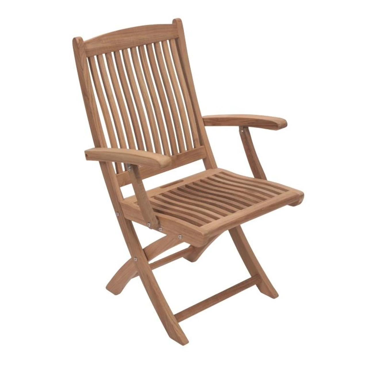 Royal Teak Sailor 47" Round Folding Table And 4 Sailor Armchairs 2 Royal Teak Sailor 47" Round Folding Table And 4 Sailor Armchairs - Image 2