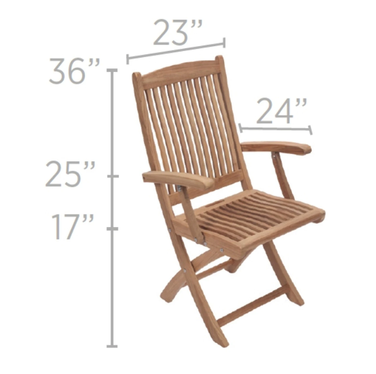 Royal Teak Sailor Folding Armchair 3 Royal Teak Sailor Folding Armchair - Image 3