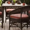 Woodard San Michele Wicker 36" Dining Table By Alexa Hampton