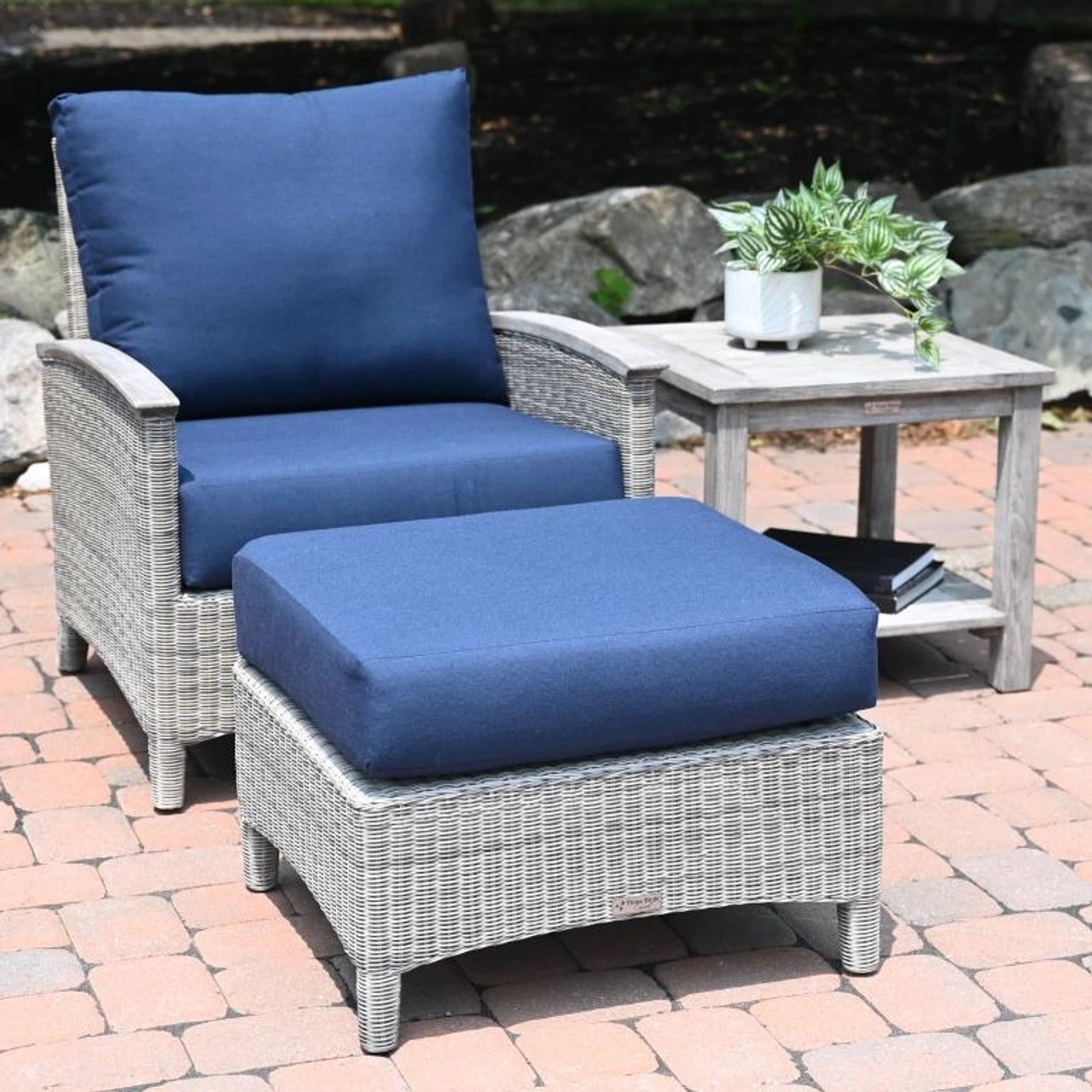 Three Birds Bella Wicker Lounge Chair Set 4 Three Birds Bella Wicker Lounge Chair Set - Image 4