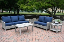 Three Birds Bella Wicker Sofa And Loveseat Set