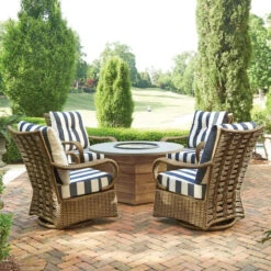 Lloyd Flanders Magnolia Firetable Lounge Set