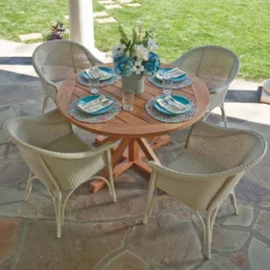 Lloyd Flanders All Seasons 4-Seat Dining Set -Patio Furniture Store set allseasons paddeddining h 300dpi edited 36027.1700072268