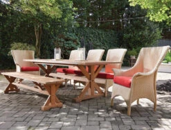 Lloyd Flanders Mandalay 8 Seat Dining Set -Patio Furniture Store set mandalay teakdining antkhaki alt edited 08906.1701121693