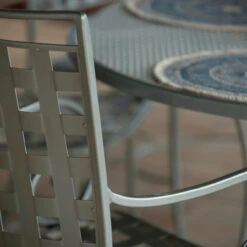 Woodard Wrought Iron Sheffield Dining Arm Chair (Set Of 2) -Patio Furniture Store sheffield armchair details 59381.1670968945