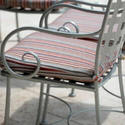 Woodard Wrought Iron Sheffield Dining Arm Chair (Set Of 2)