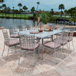 Woodard Wrought Iron Sheffield Large 10 Seat Dining Set 13 Woodard Wrought Iron Sheffield Large 10 Seat Dining Set -Patio Furniture Store sheffield large rectangular dining set 35864.1671219075