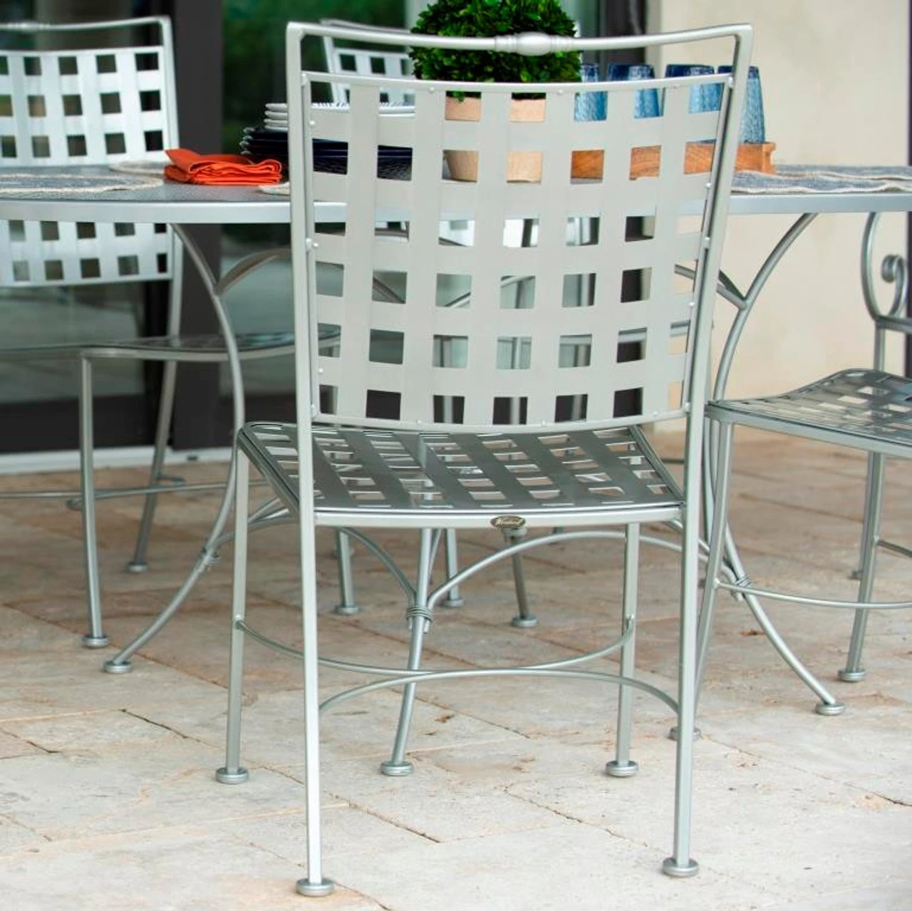 Woodard Wrought Iron Sheffield Large 10 Seat Dining Set 6 Woodard Wrought Iron Sheffield Large 10 Seat Dining Set - Image 6