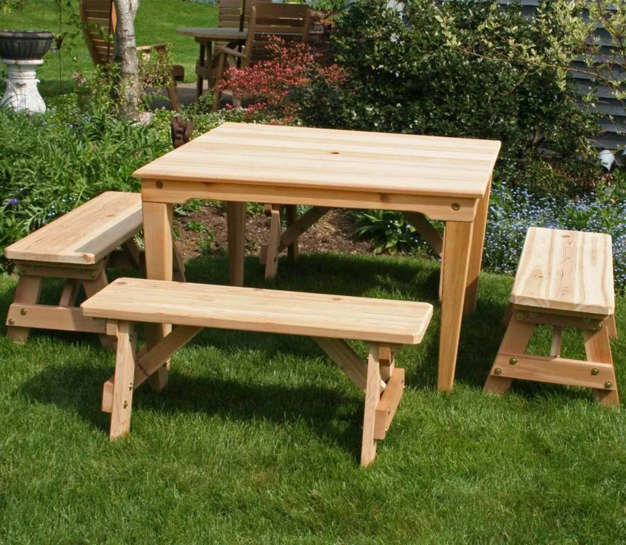 Social Dining Set - Cedar 1 Social Dining Set - Cedar