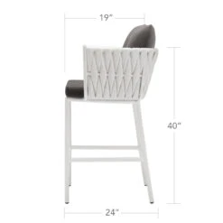 Source Furniture Aria Bar Arm Chair - Premium Cushion Included - Set Of 2 -Patio Furniture Store source furniture aria bar arm chair premium cushion included 58 73822.1646964019