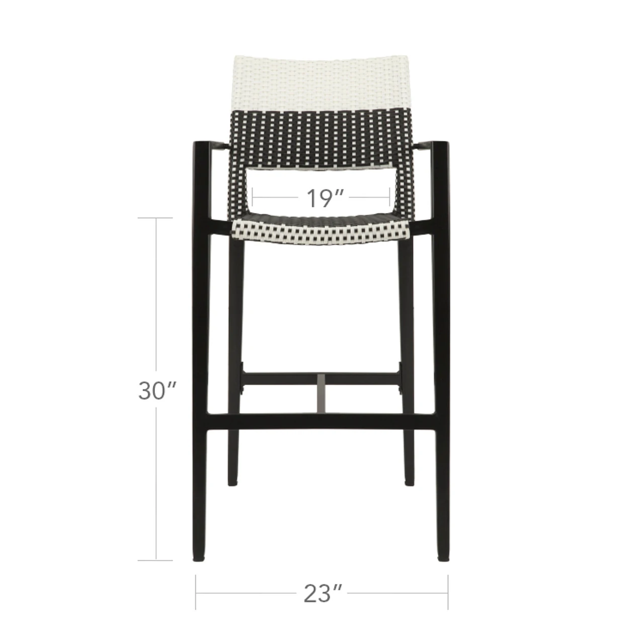Source Furniture Chloe Wicker Bar Height Arm Chair Set/2 3 Source Furniture Chloe Wicker Bar Height Arm Chair Set/2 - Image 3