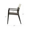 Source Furniture Chloe Wicker Dining Arm Chair - Set Of 2