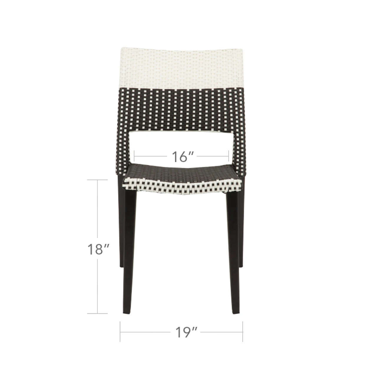 Source Furniture Chloe Wicker Dining Side Chair Set/2 2 Source Furniture Chloe Wicker Dining Side Chair Set/2 - Image 2