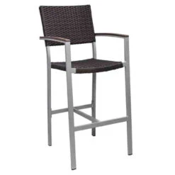 Source Furniture Fiji Wicker Bar Height Arm Chair - Set Of 2