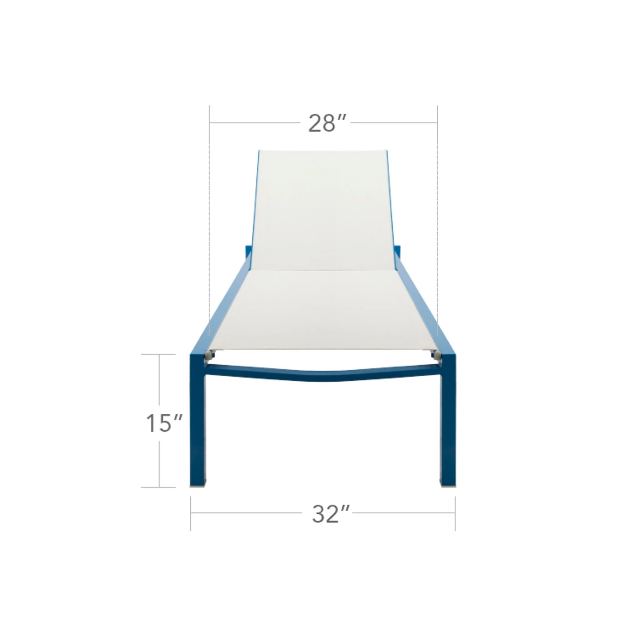 Source Furniture Fusion Sling Armless Chaise Lounge Chair - Set Of 2 2 Source Furniture Fusion Sling Armless Chaise Lounge Chair - Set Of 2 - Image 2