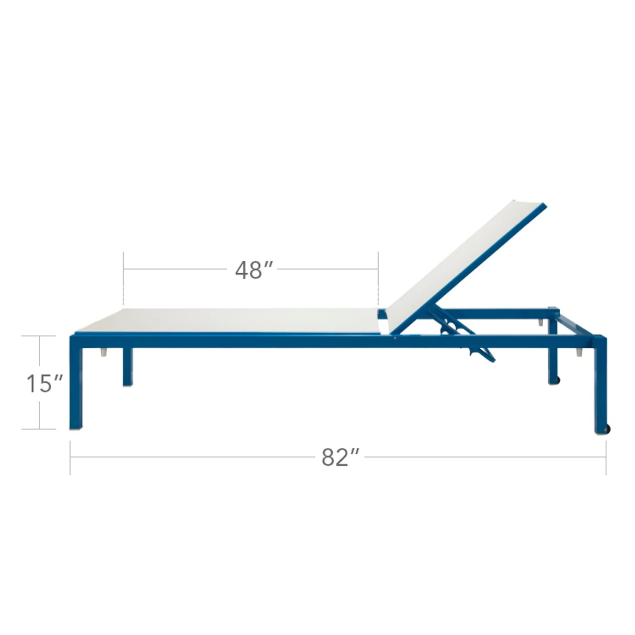 Source Furniture Fusion Sling Armless Chaise Lounge Chair - Set Of 2 1 Source Furniture Fusion Sling Armless Chaise Lounge Chair - Set Of 2