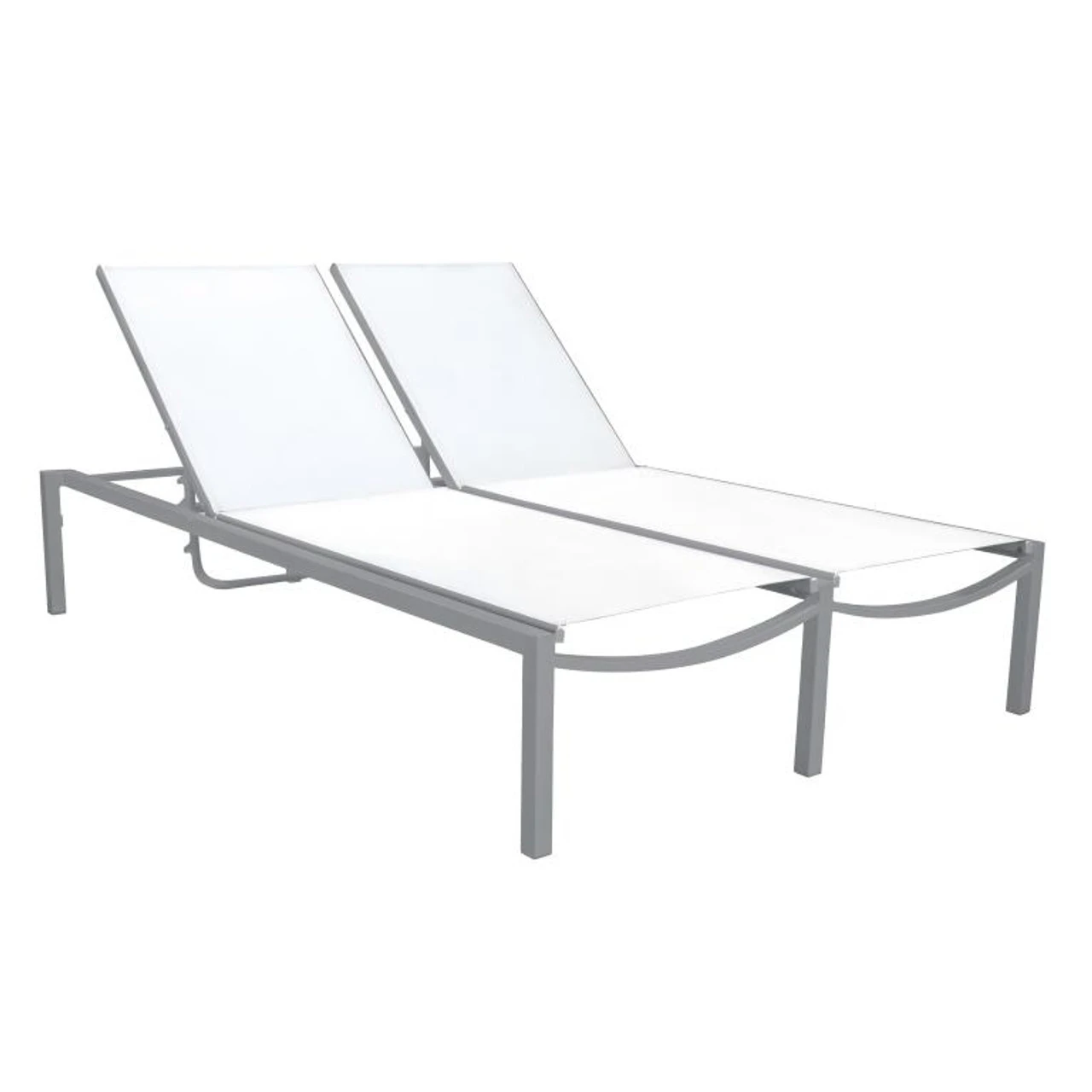 Source Furniture Fusion Sling Armless Double Chaise Lounge Chair 3 Source Furniture Fusion Sling Armless Double Chaise Lounge Chair - Image 3