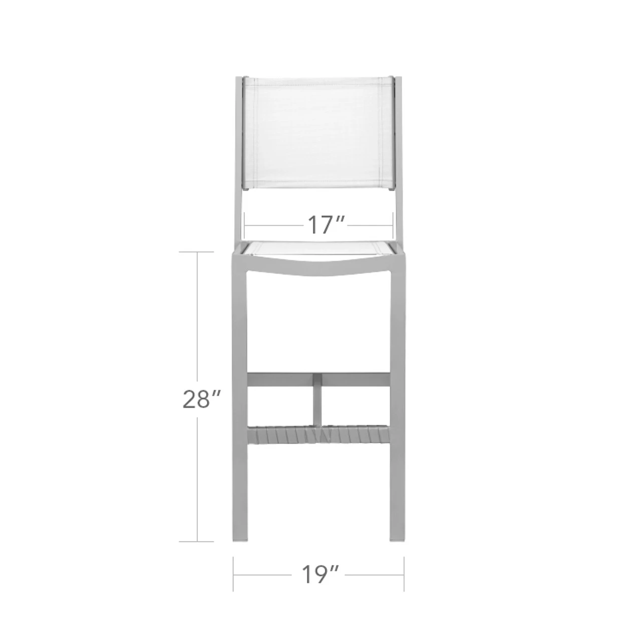 Source Furniture Fusion Sling Bar Height Side Chair - Set Of 2 2 Source Furniture Fusion Sling Bar Height Side Chair - Set Of 2 - Image 2