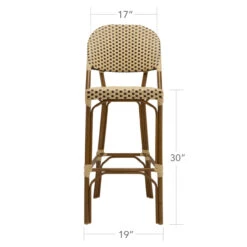 Source Furniture Paris Wicker Bar Height Side Chair - Set Of 2 -Patio Furniture Store source furniture paris wicker bar height side chair 63 80689.1646963503