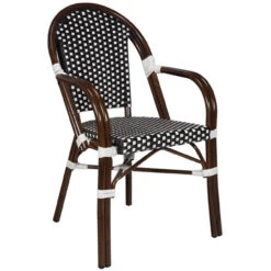Source Furniture Paris Wicker Dining Arm Chair Set/2