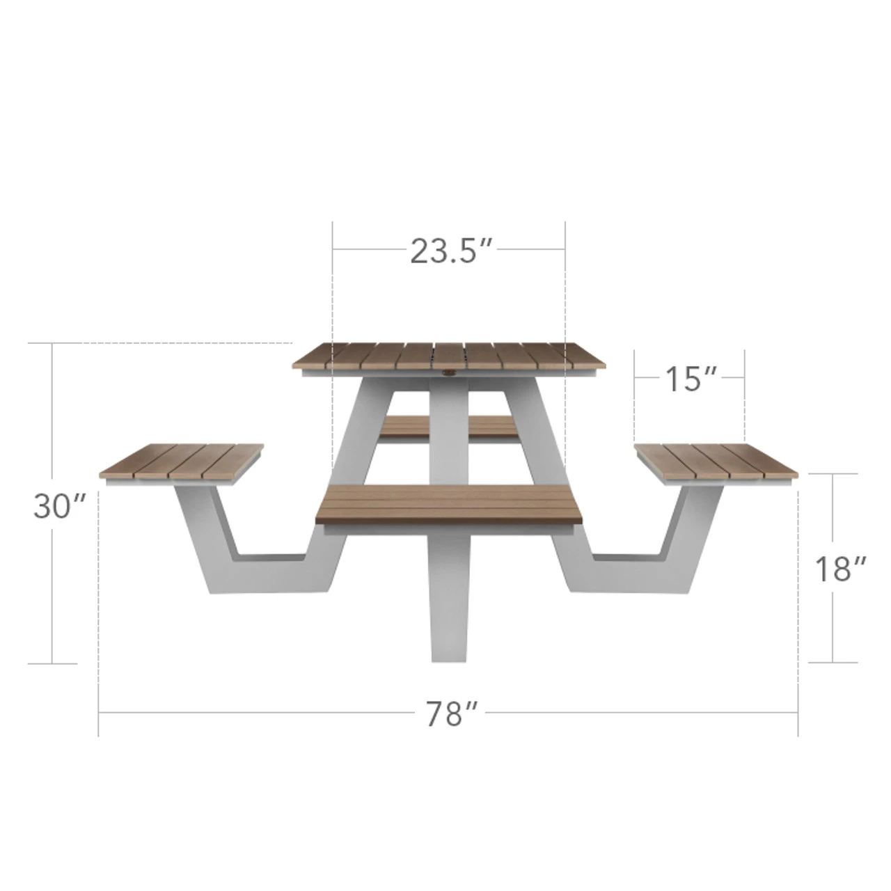Source Furniture Vienna Square Picnic Table 1 Source Furniture Vienna Square Picnic Table