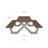 Source Furniture Vienna Traditional Picnic Table