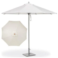 Oxford Garden 9' Octagonal Sunbrella Market Umbrella - Aluminum Pole
