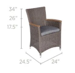 Royal Teak 5' Round Drop Leaf Table Set With 6 Helena Chairs 9 Royal Teak 5' Round Drop Leaf Table Set With 6 Helena Chairs -Patio Furniture Store teak 5 round drop leaf table set with 6 helena chairs 103 08764.1646965693